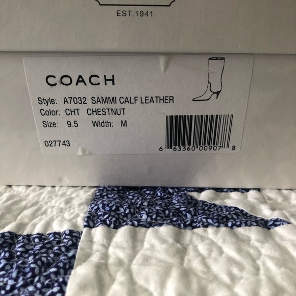 Coach Sami calf leather boots - Picture 6 of 6